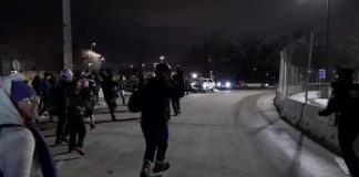 Video shows tense encounter between federal agents and