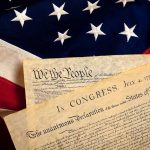 Rubio Declares Christianity Root of America! The Declaration of Independence laid on an American flag